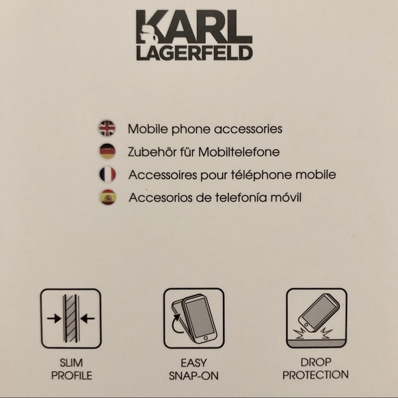 Karl Lagerfeld iPhone Cellphone Cover Case NWT - Picture 3 of 4